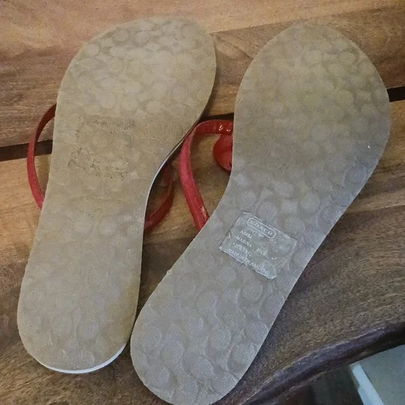 Coach Rare Marina Crab Slippers Size 8.5 - Picture 10 of 13